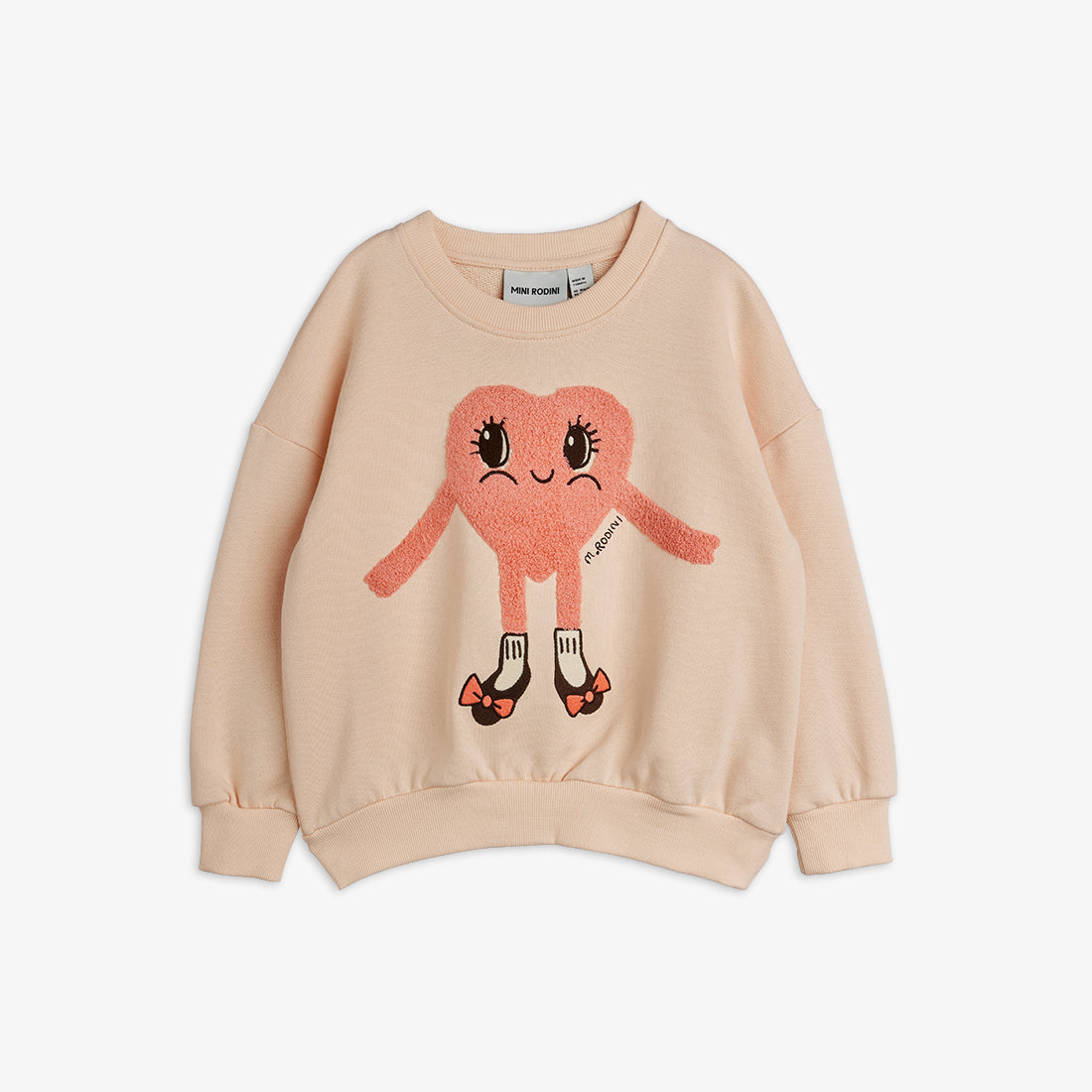 Mini Rodini Heart In Shoes Chenille Sweatshirt