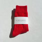 Le Bon Shoppe Red  Cashmere Pointelle Socks