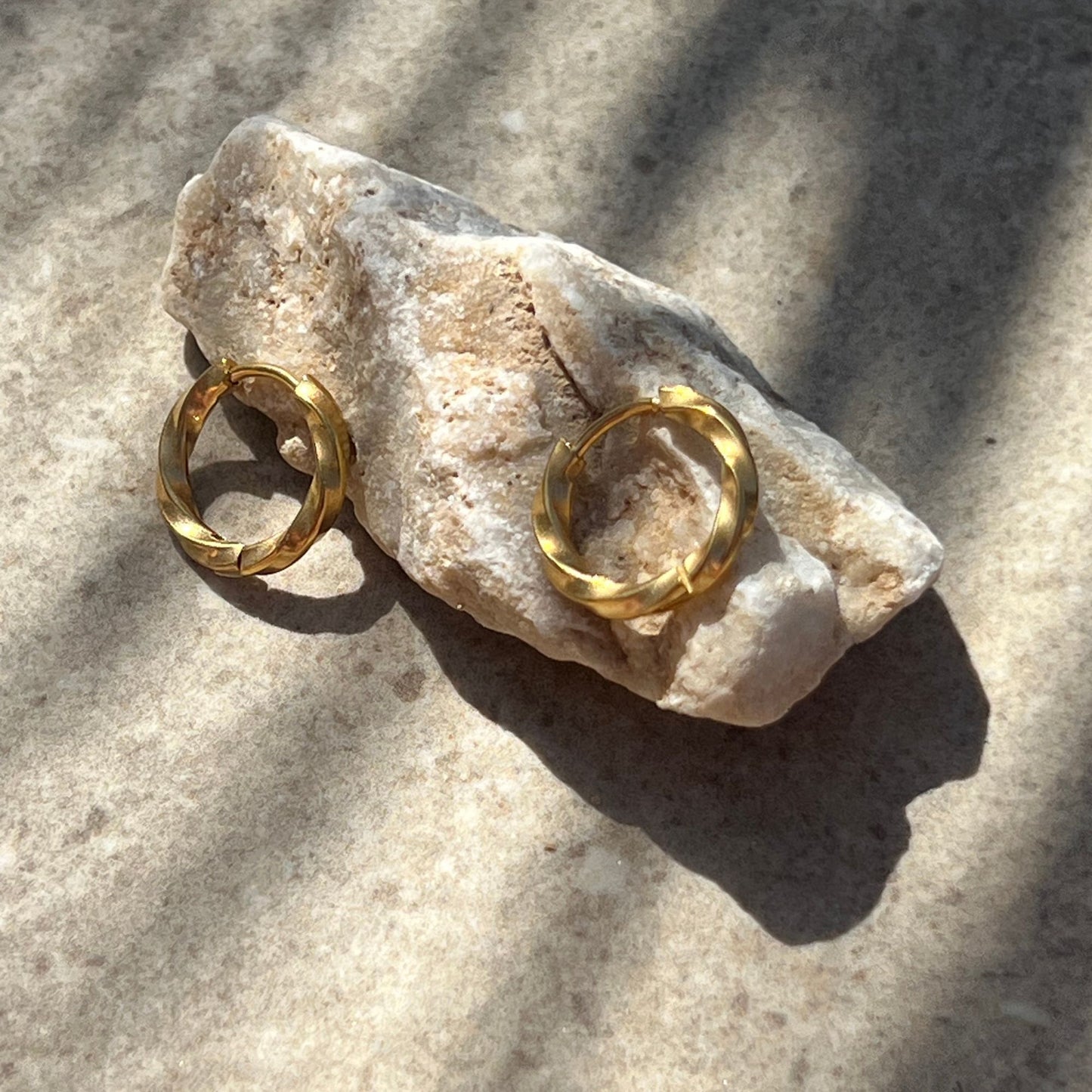 A Weathered Penny Gold Bay Hoops