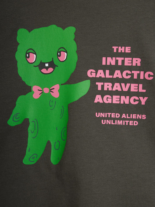 Mini Rodini Alien Travel Agency Long Sleeve Tee