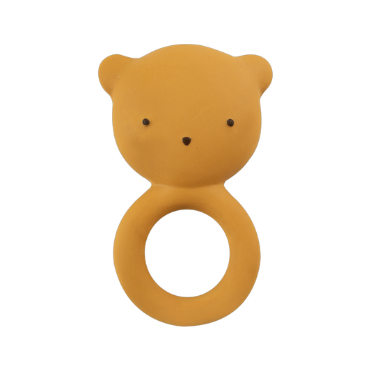 Gommu Ring Bear - Natural Rubber Teething Ring: Sienna