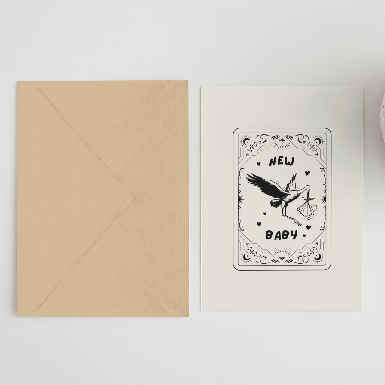 New Baby Tarot Style Greeting Card
