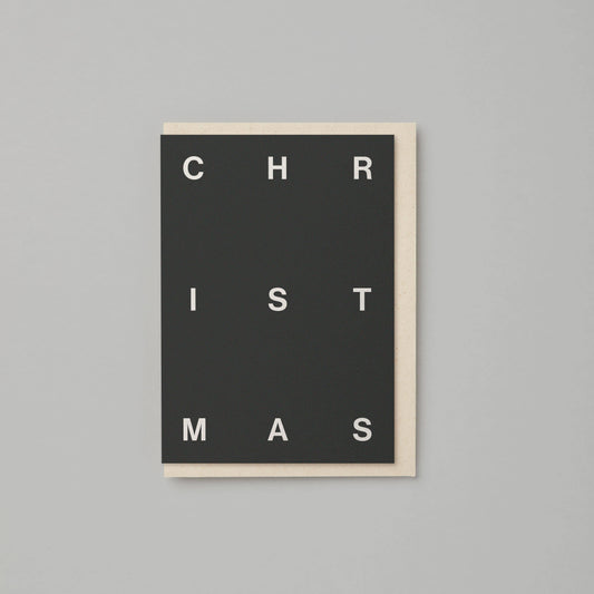 Kinshipped - Christmas Embossed Monochrome Greeting Card 6 Pack