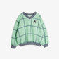 Mini Rodini Check  Panther Pa tch Sweatshirt