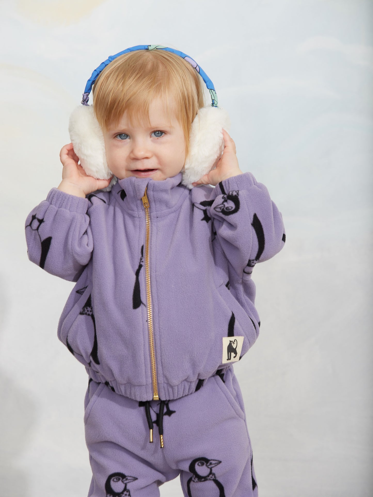 Mini Rodini Penguin Fleece Jacket