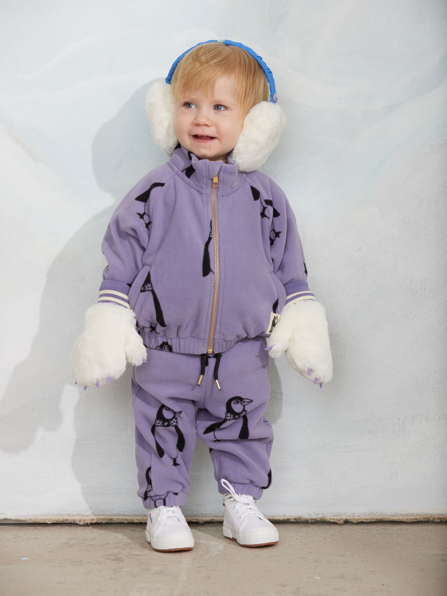 Mini Rodini Penguin Fleece Jacket
