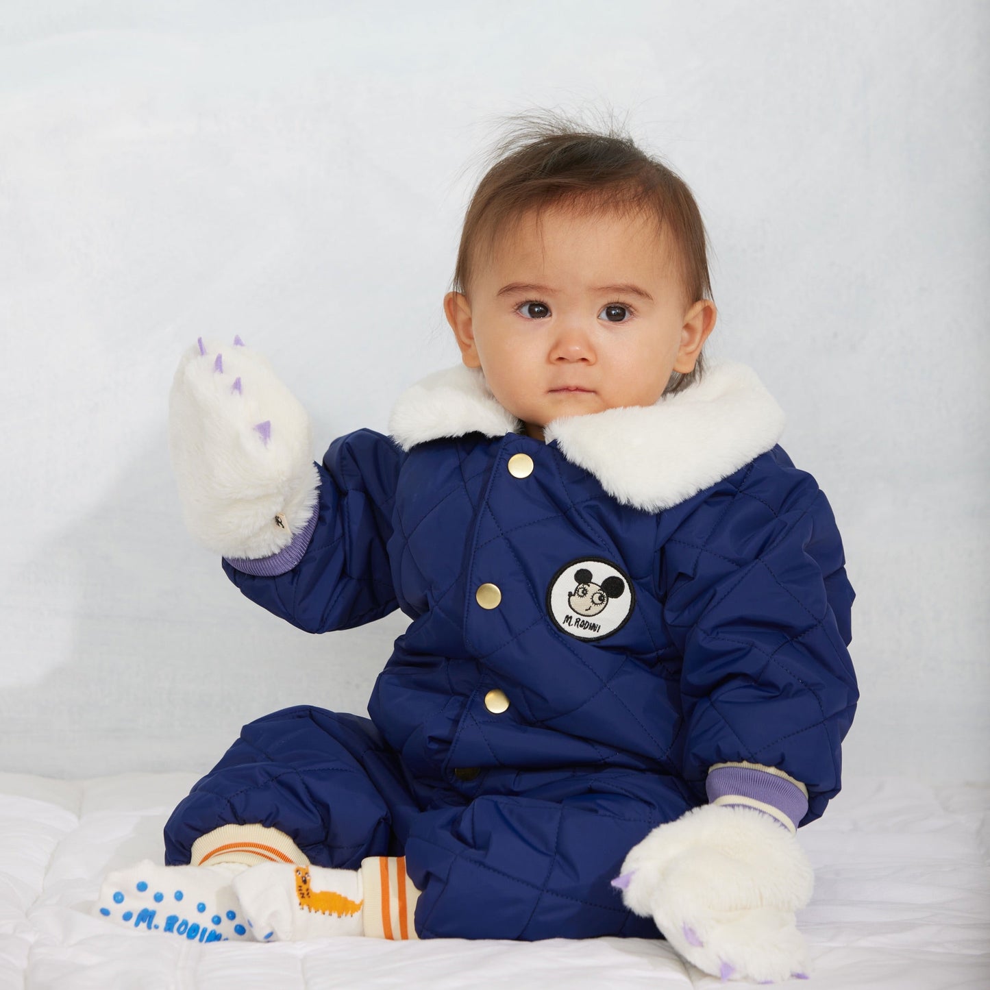 Mini Rodini Ritzr atz Qui ted Baby Overall