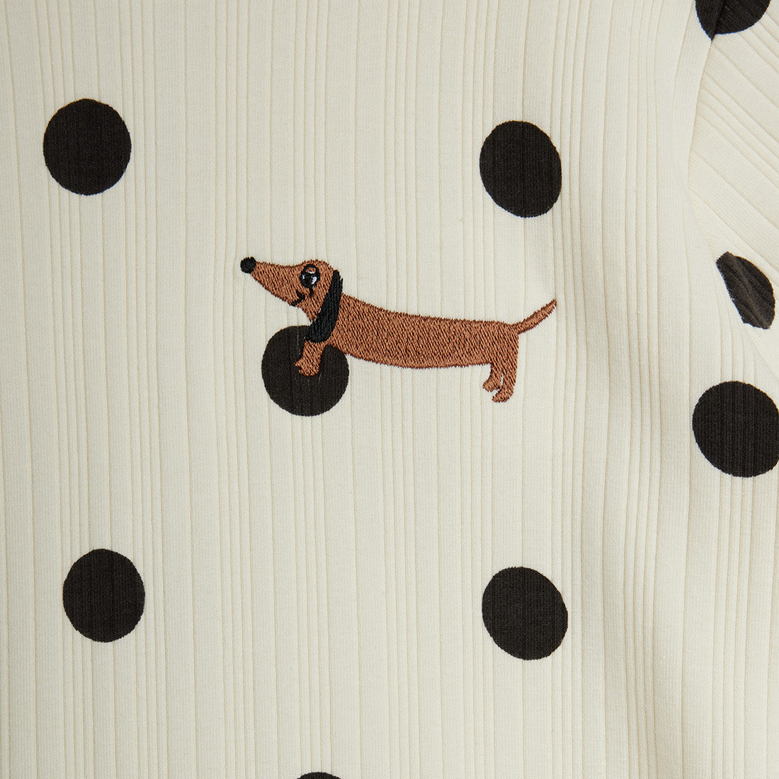 Mini Rodini Dots Dog Short Sleeve Tee