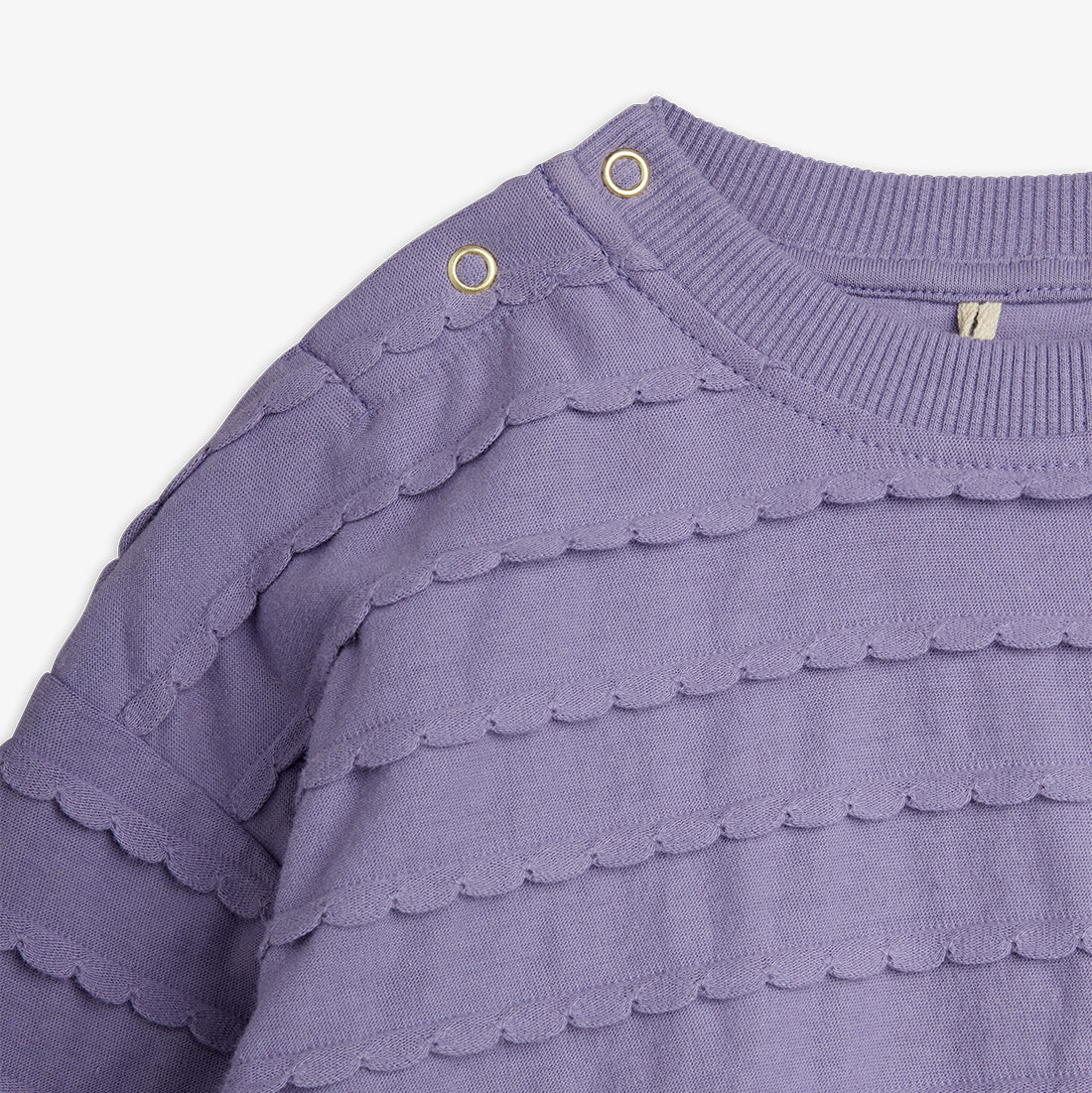 Mini Rodini Textured Frill Long Sleeve Body