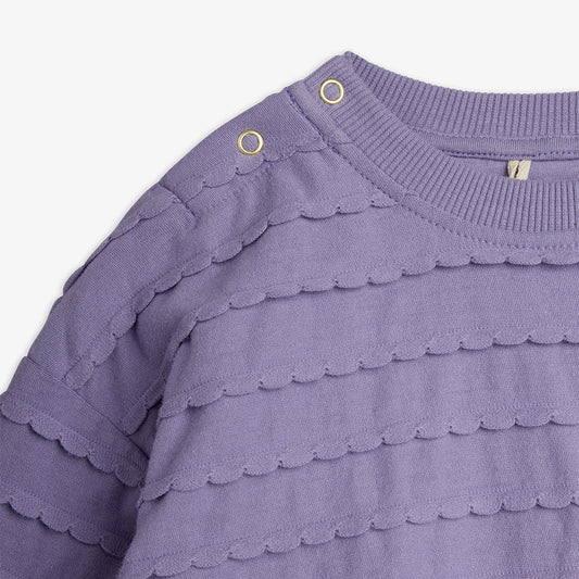 Mini Rodini Textured Frill Long Sleeve Body