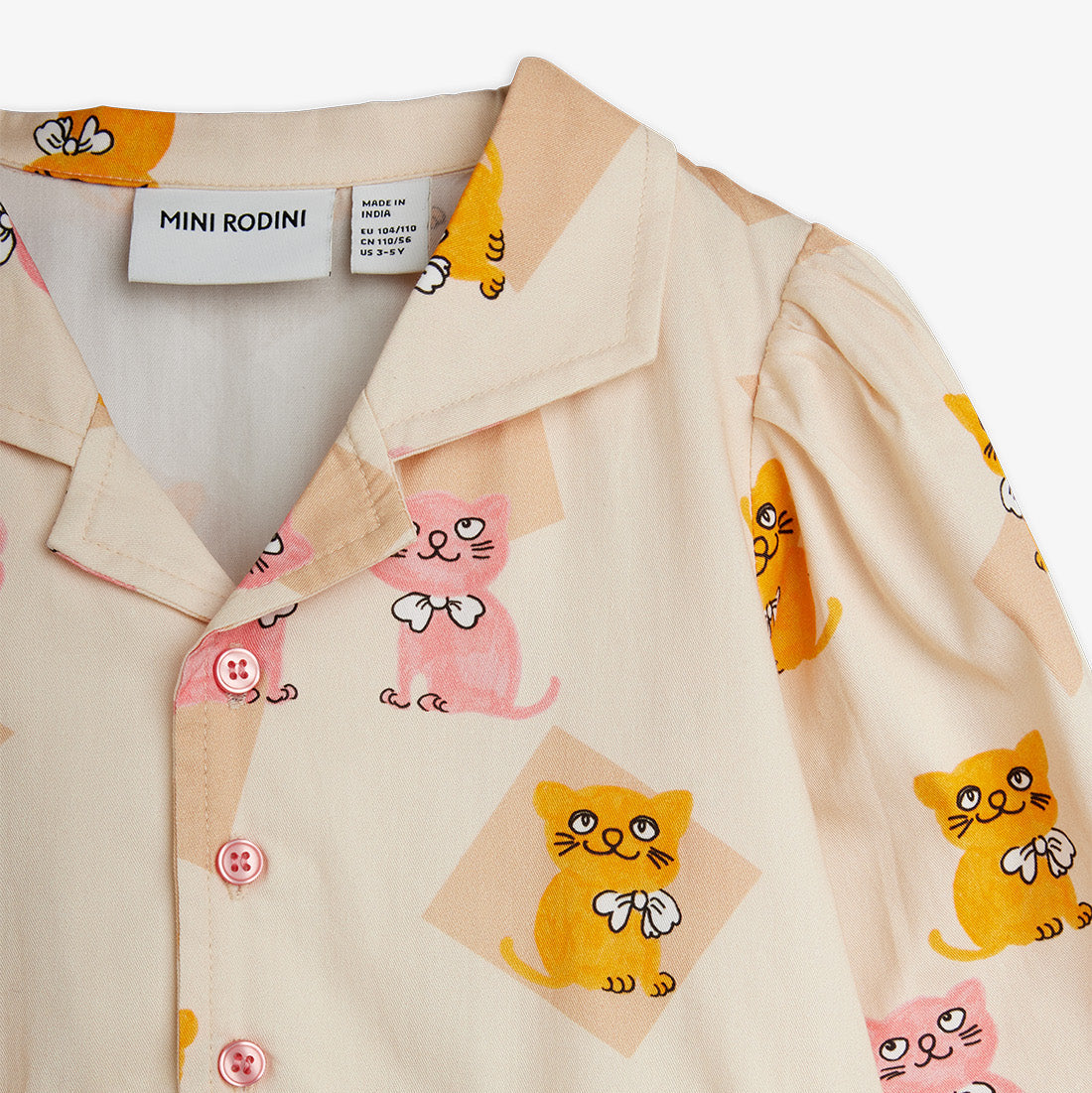 Mini Rodini Kittens Long Sleeve Dress