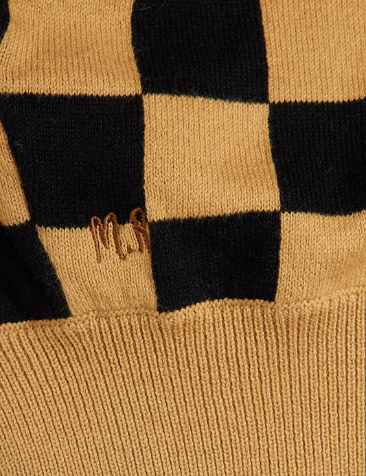 Mini Rodini Chess Check Knitted Balaclava