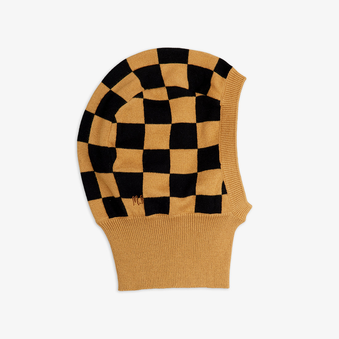 Mini Rodini Chess Check Knitted Balaclava