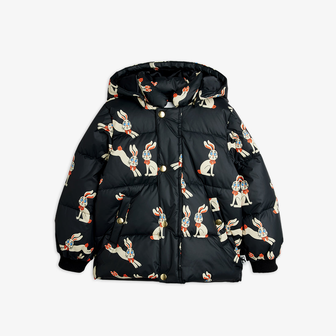 Mini Rodini Rabbits Hooded Puffer
