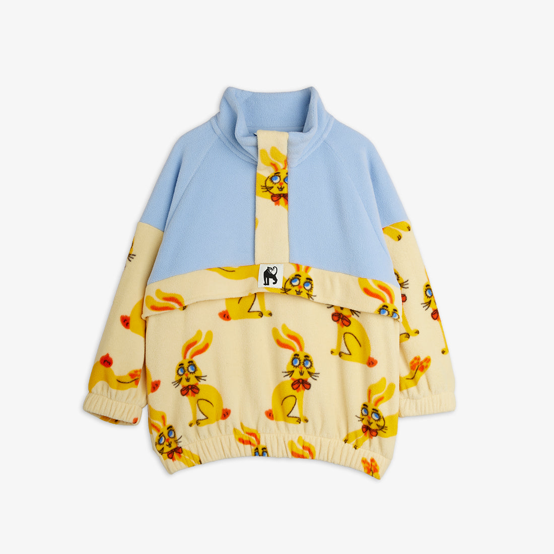 Mini Rodini Rabbits Fleece Half Zip Sweater