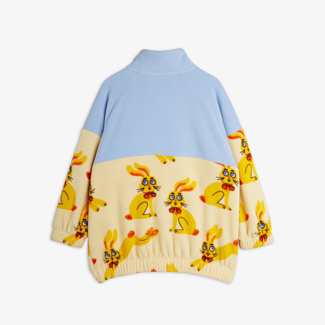 Mini Rodini Rabbits Fleece Half Zip Sweater