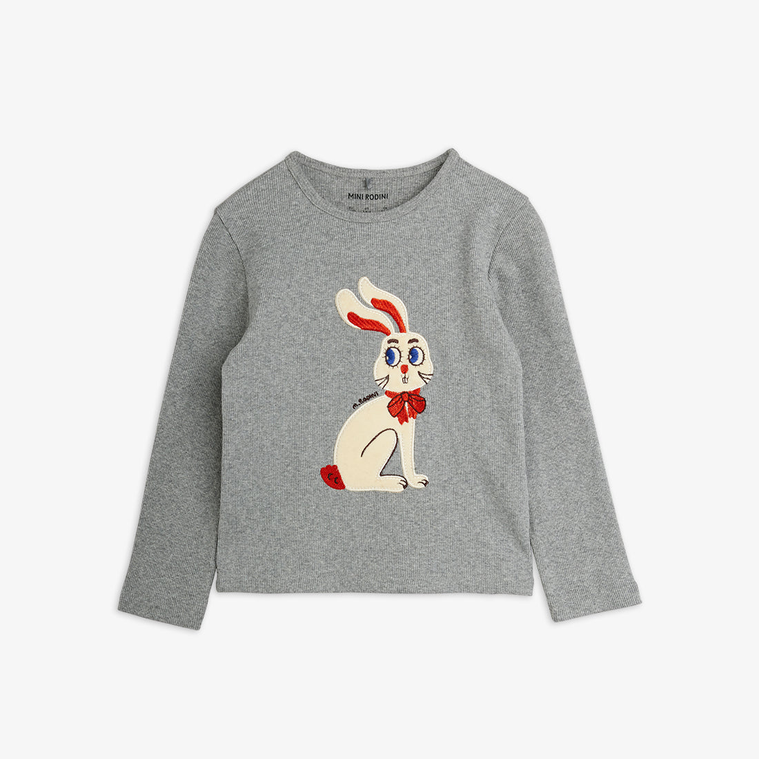 Mini Rodini Rabbit Application Long Sleeve Top