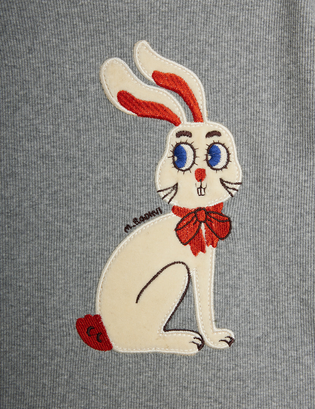 Mini Rodini Rabbit Application Long Sleeve Top
