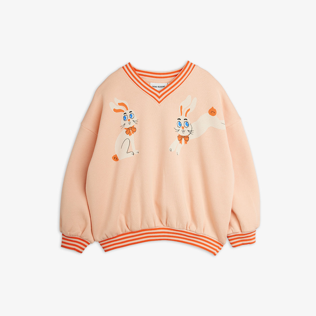 Mini Rodini Rabbits Pink Sweatshirt