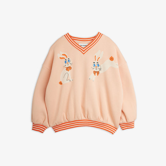 Mini Rodini Rabbits Pink Sweatshirt