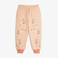 Mini Rodini Rabbits Pink Cuffed Sweatpants