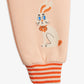 Mini Rodini Rabbits Pink Cuffed Sweatpants