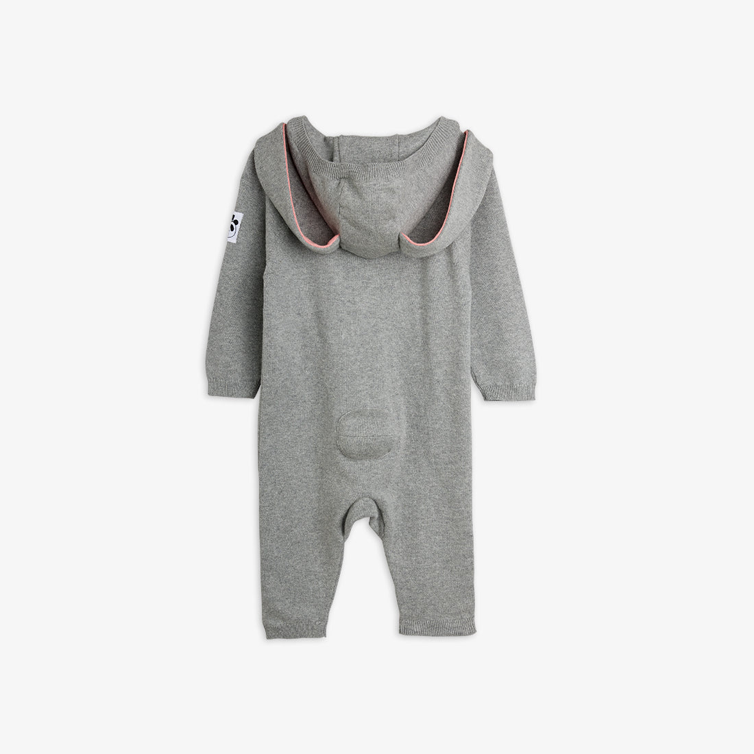 Mini Rodini Rabbit Ear Fine Knit Baby Jumpsuit
