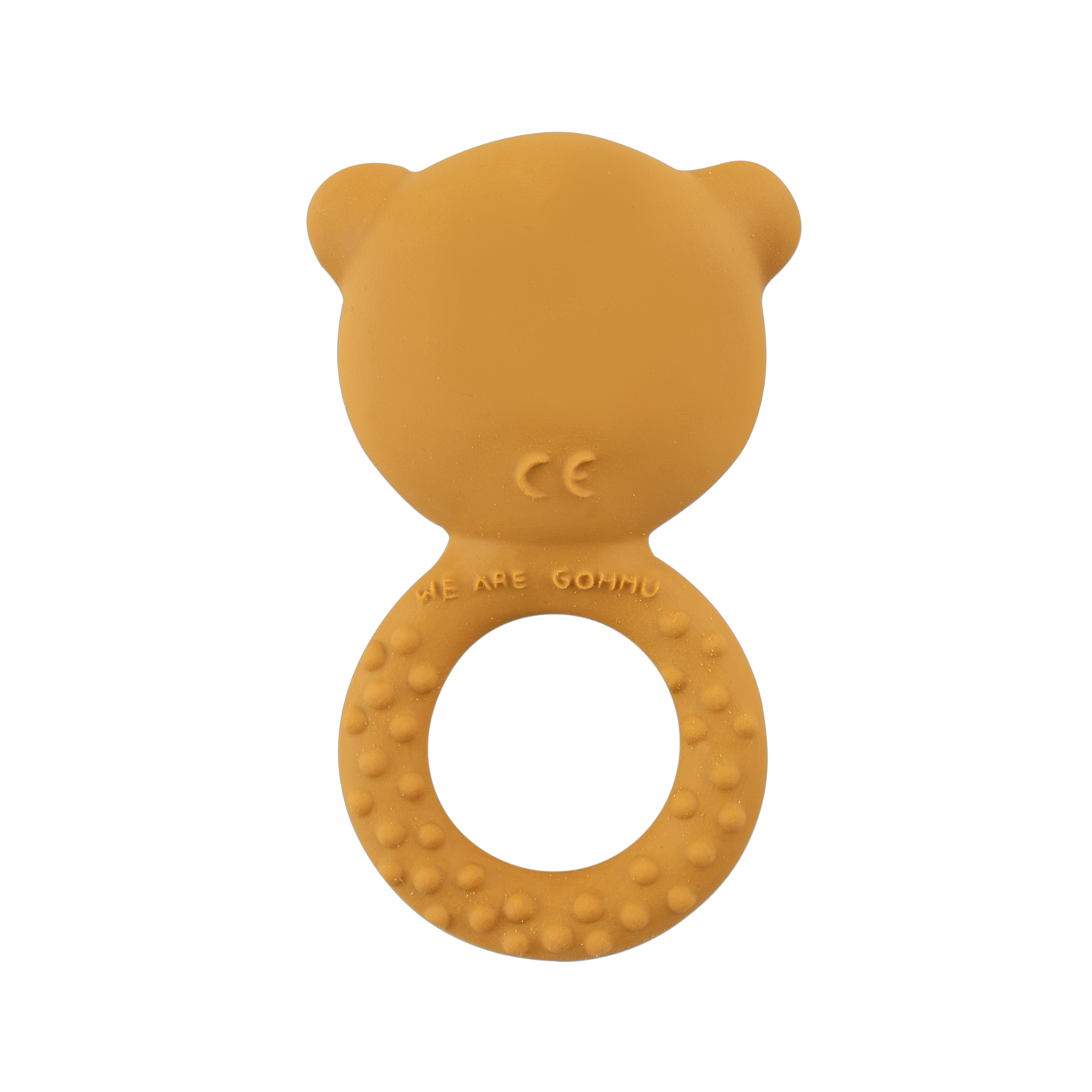 Gommu Ring Bear - Natural Rubber Teething Ring: Sienna