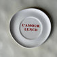 L'amour Lunch Ceramic Plate
