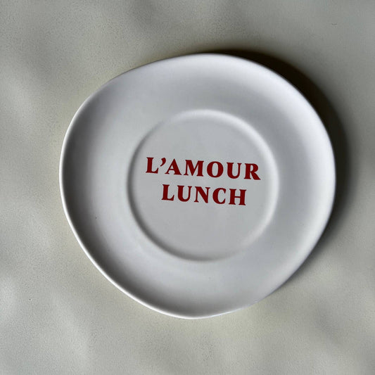 L'amour Lunch Ceramic Plate