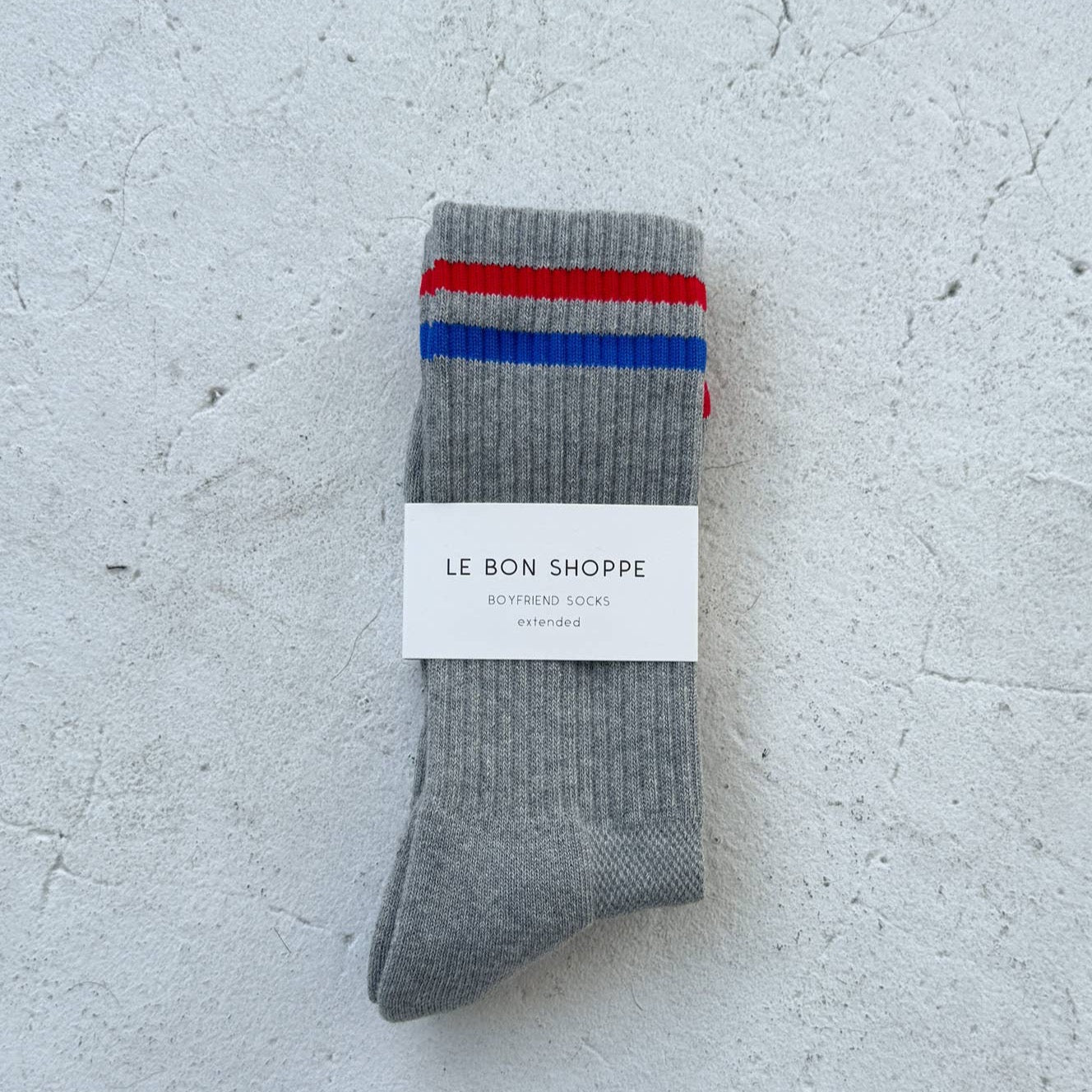 Le Bon Shoppe True Grey Extended Boyfriend Socks