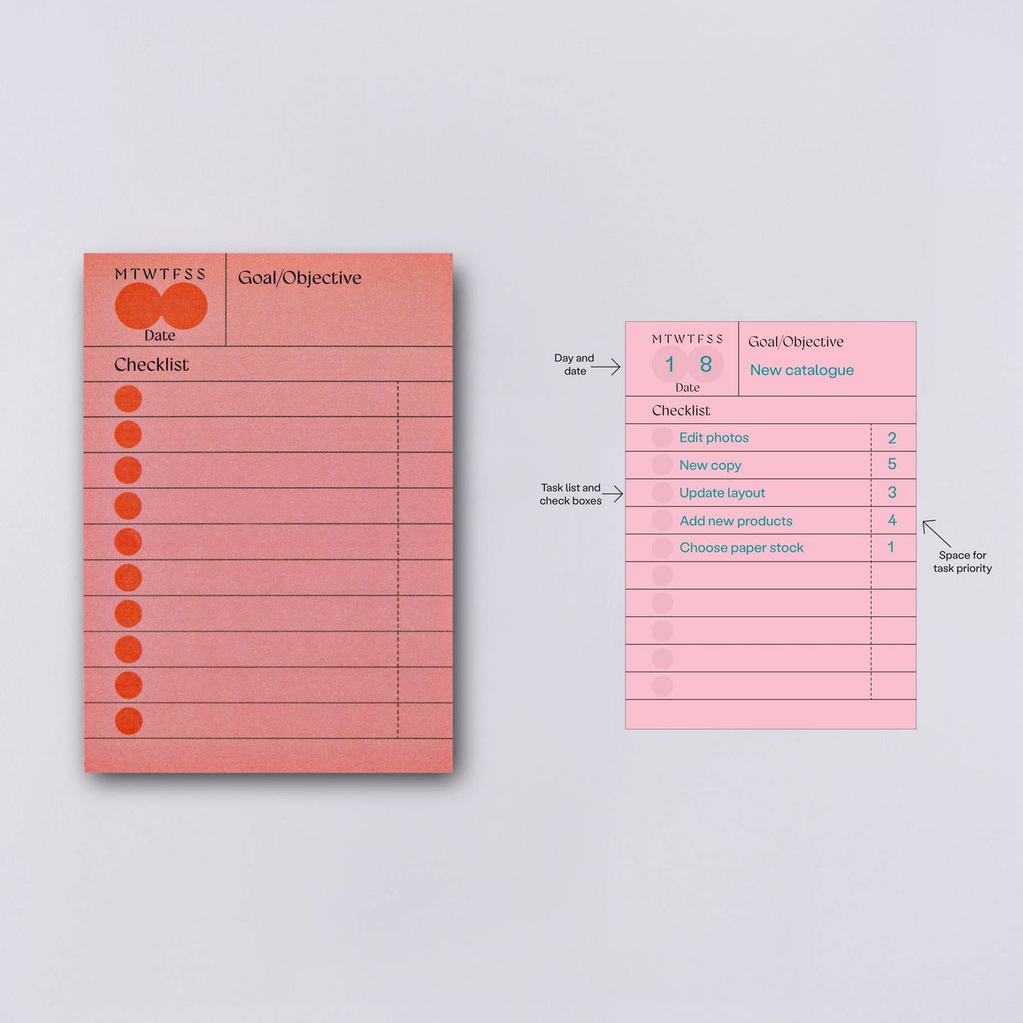 The Completist - Hinoki Habit Checklist Sticky Notes