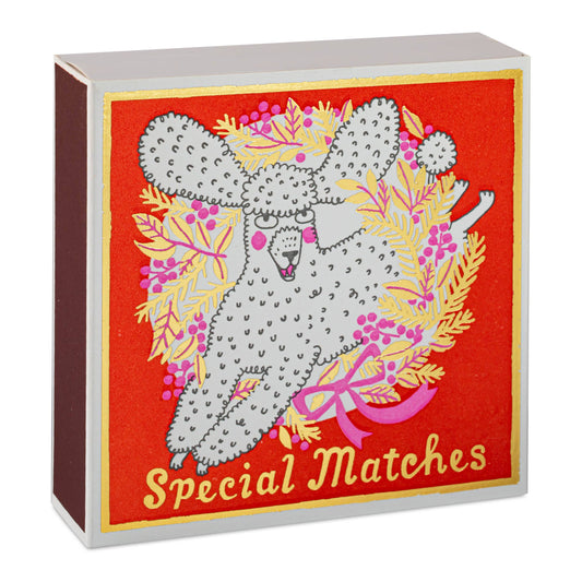 Poodle Square Christmas Safety Matches