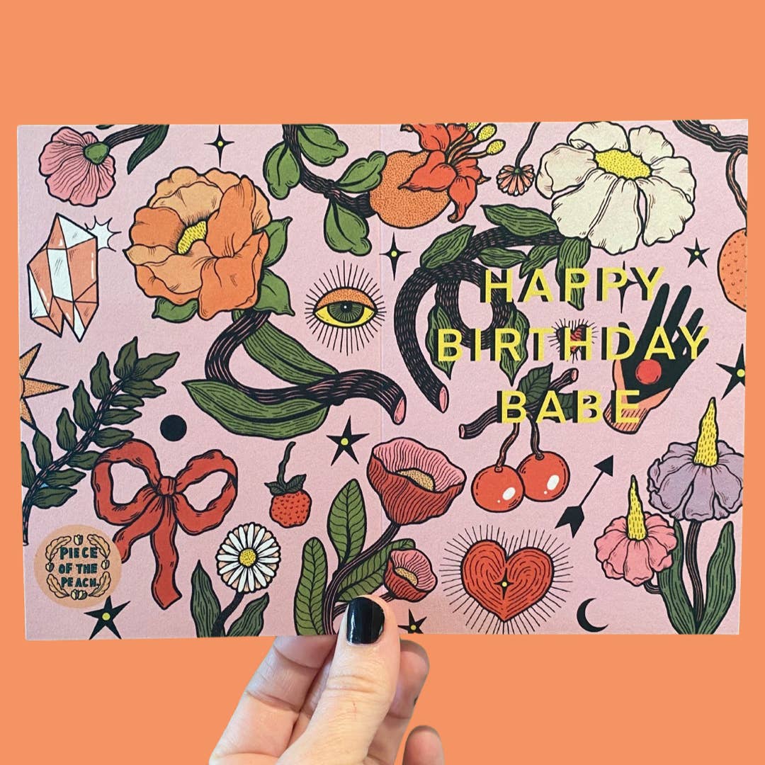 Vinnie Birthday Babe Greeting Card