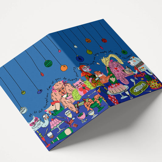 Awfully Jolly Christmas Greeting Card