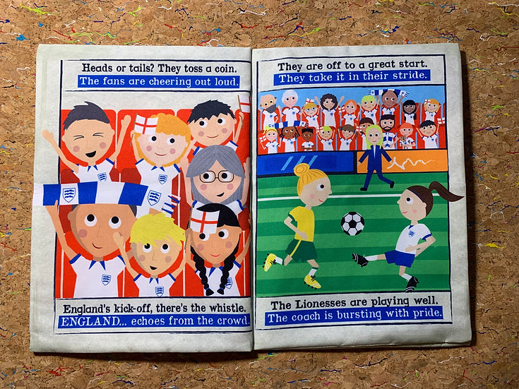 Lionesses Crinkly Newspaper Cloth Book