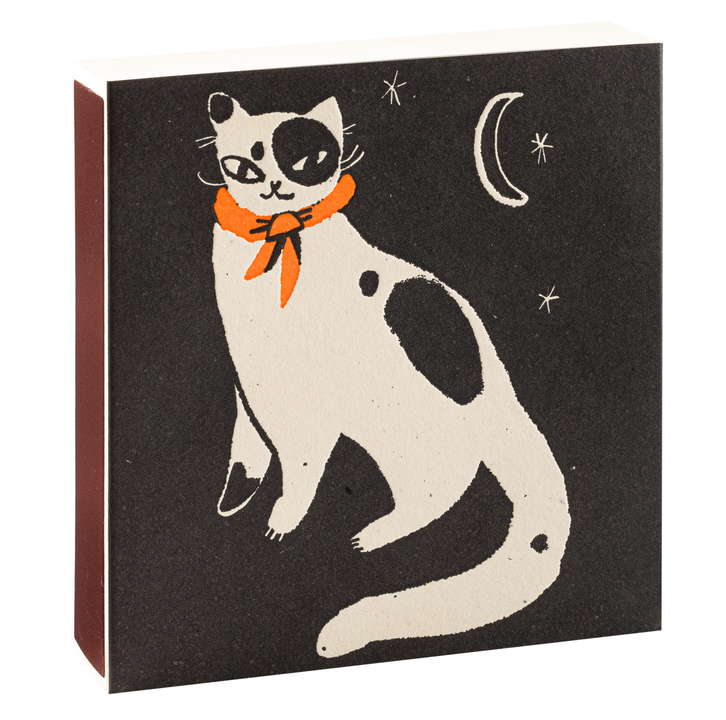 Black Spotted Kitten Square Safety Matches