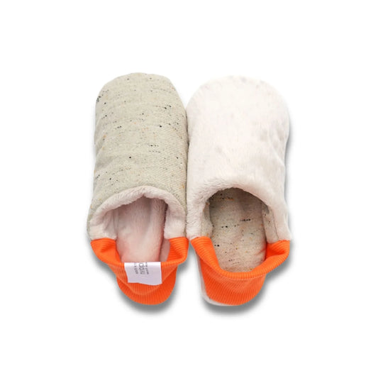 Colour Nep Calze x Cream Micro Boa Room Shoes
