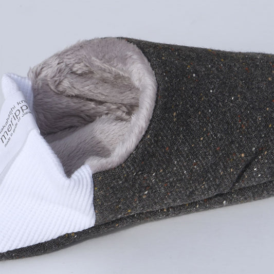 Colour Nep Calze x Grey Micro Boa Room Shoes