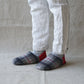Shaggy Tartan x Quilted Boa Room Shoes