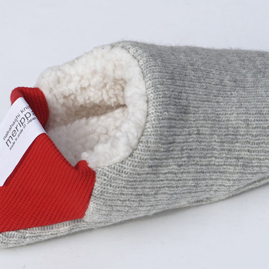 Quarter Knit x Cream Sheep Boa Room Shoes