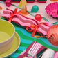 Multicoloured Stripe Pattern Christmas Crackers