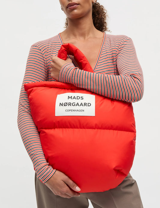 Mads Nørgaard Fiery Red Light Ripstop Pillow Bag