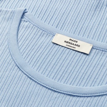 Mads Nørgaard Cashmere Blue Long Sleeve Pointella Troja Tee