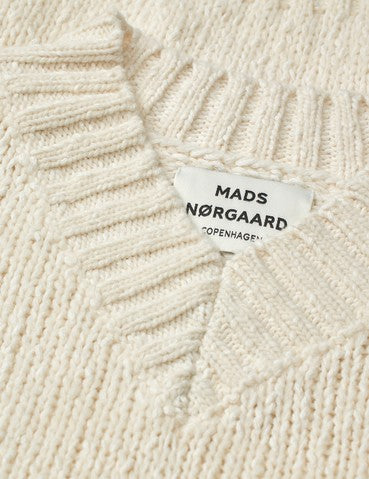 Mads Nørgaard Almond Oil Wool Esther Knit Sweater
