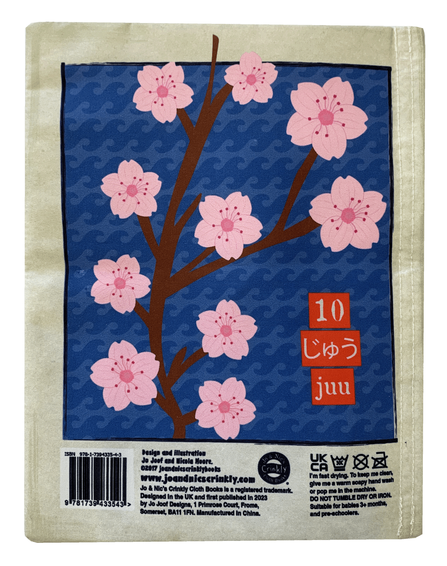 Count to 10 in Japanese Crinkly Cloth Book