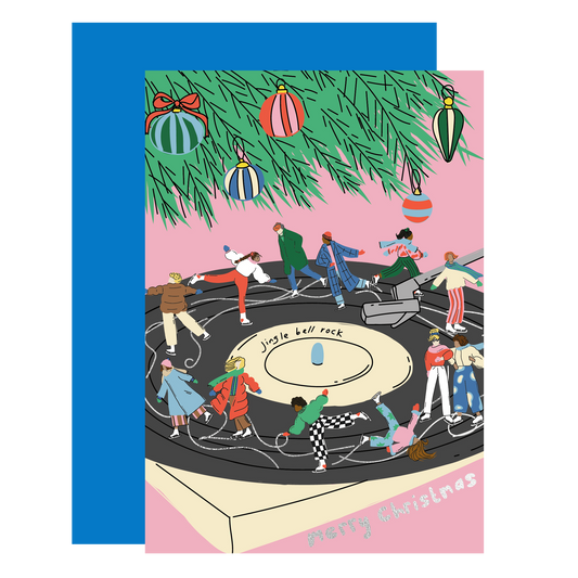 Jingle Bell Rock Christmas Greeting Card