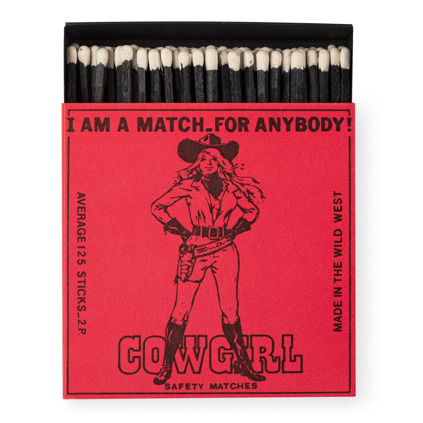 Cowgirl Square Matchbox
