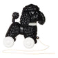 Vintage Pull Along Black Poodle