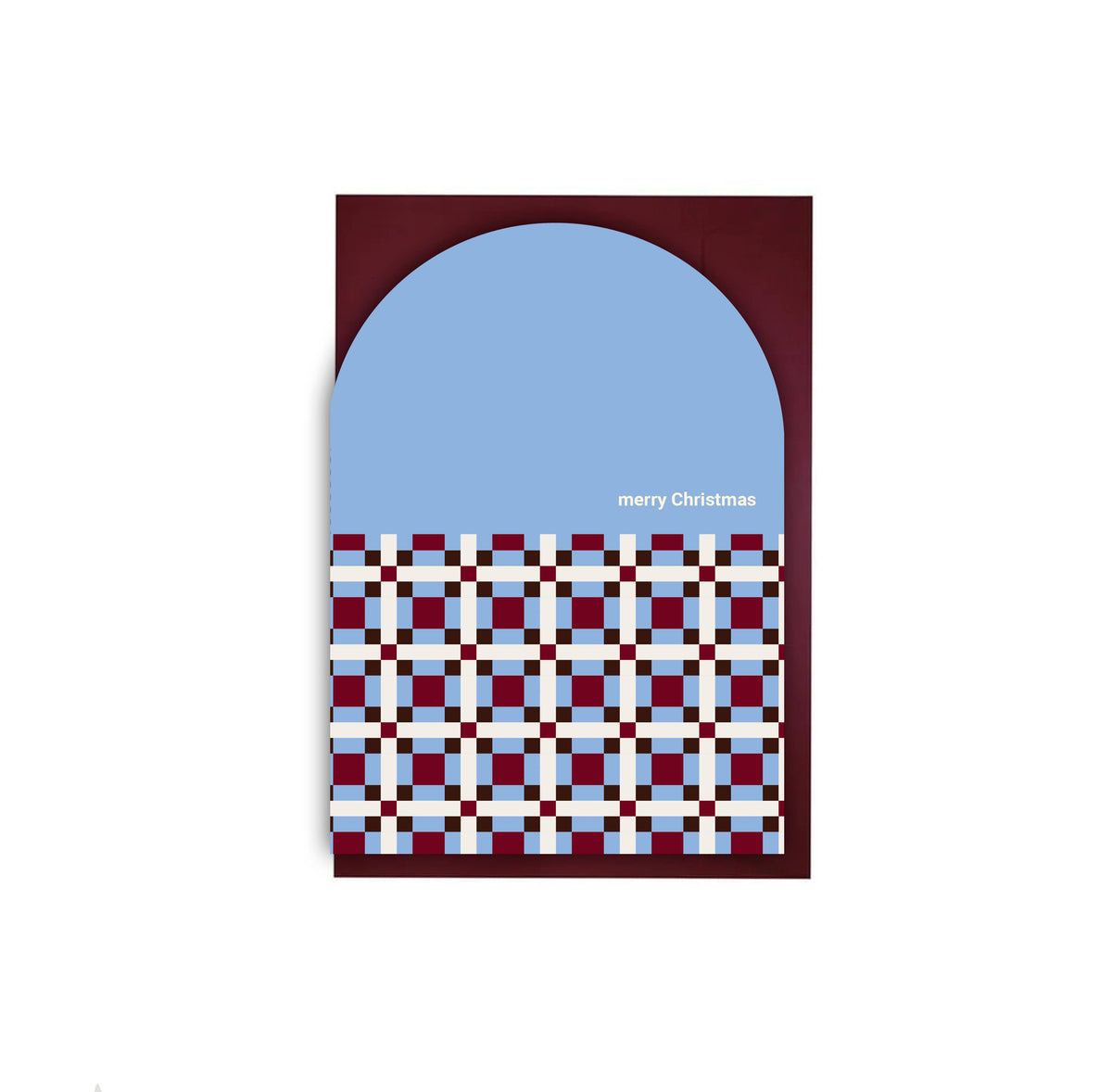 Arch Die Cut Multicoloured Christmas Greeting Card